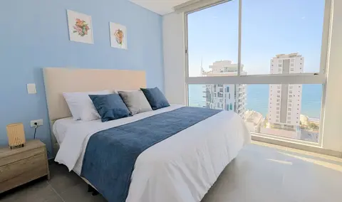 Breathtaking sea views straight from your plush queen bed.
